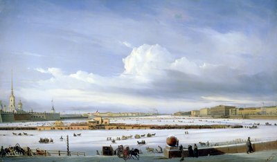 Guidare sulla Neva, 1854 da Aleksei Petrovich Bogolyubov